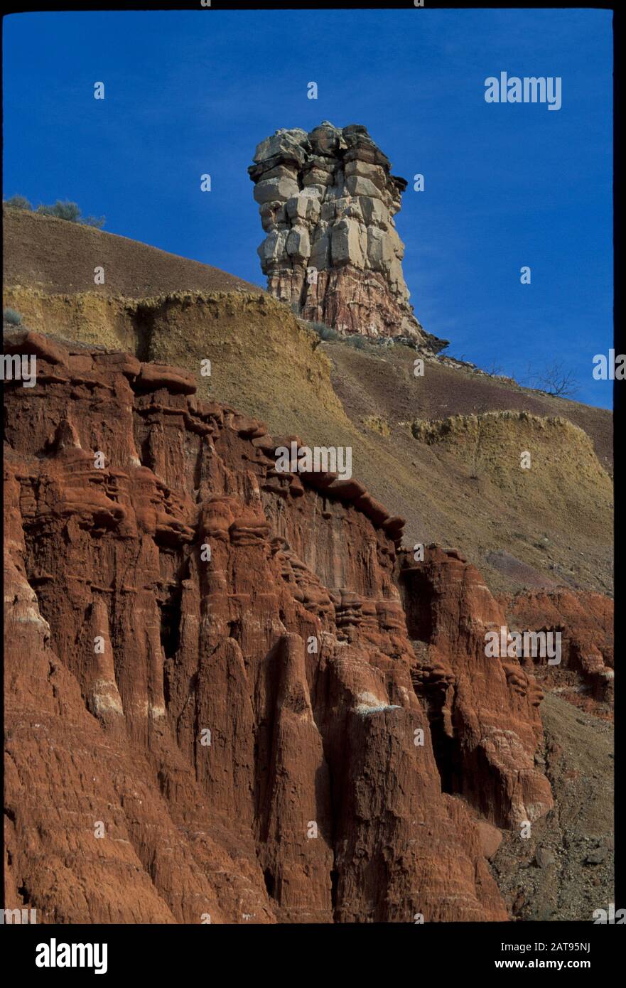 Die Felsformation des Lighthouse im Palo Duro Canyon State Park im Texas Panhandle bei Amarillo. ©Bob Daemmrich Stockfoto