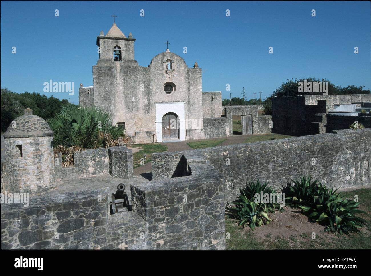 Presidio la Bahia, eine Festung, die von der spanischen Armee im Jahr 1749 gebaut wurde. Es ist am bekanntesten als der Ort der Schlacht von Goliad in 1835 und der G Stockfoto