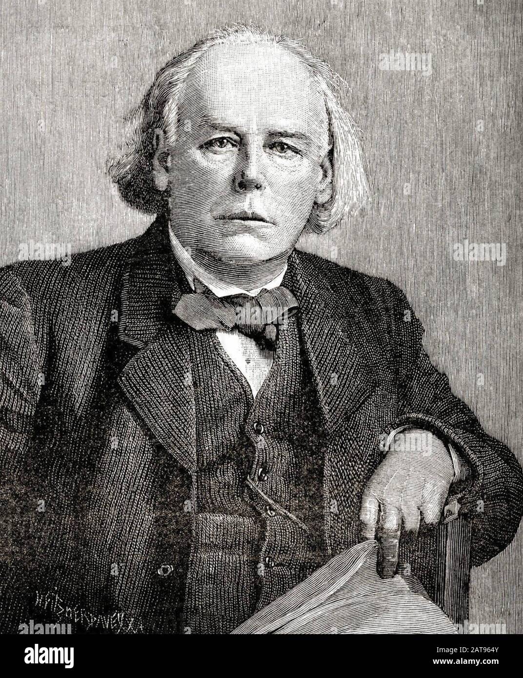 Charles BRADLAUGH (1833-1891) englischer liberaler Abgeordneter, politischer Aktivist und Atheist Stockfoto