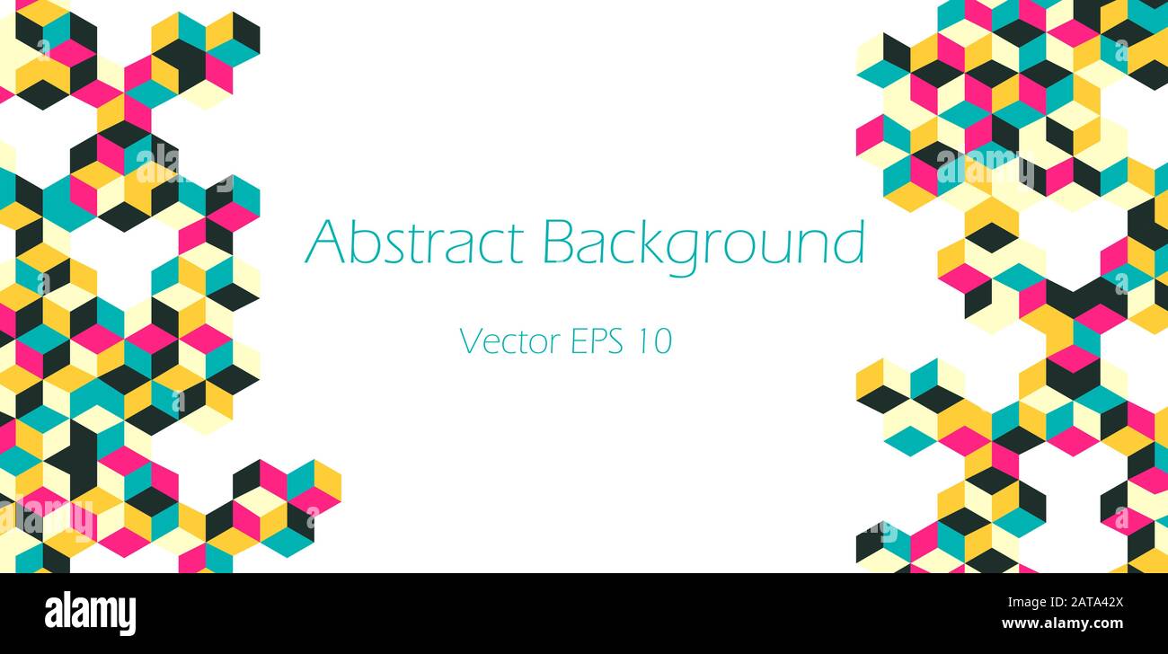 Cubic Graphic Pattern - Abstraktes Vektor-Design Stock Vektor