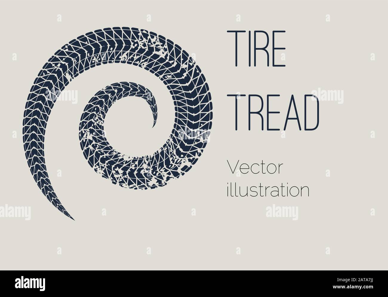 Vector Lorry Tire Tread Background - Simple Transport Template for Design Project Stock Vektor