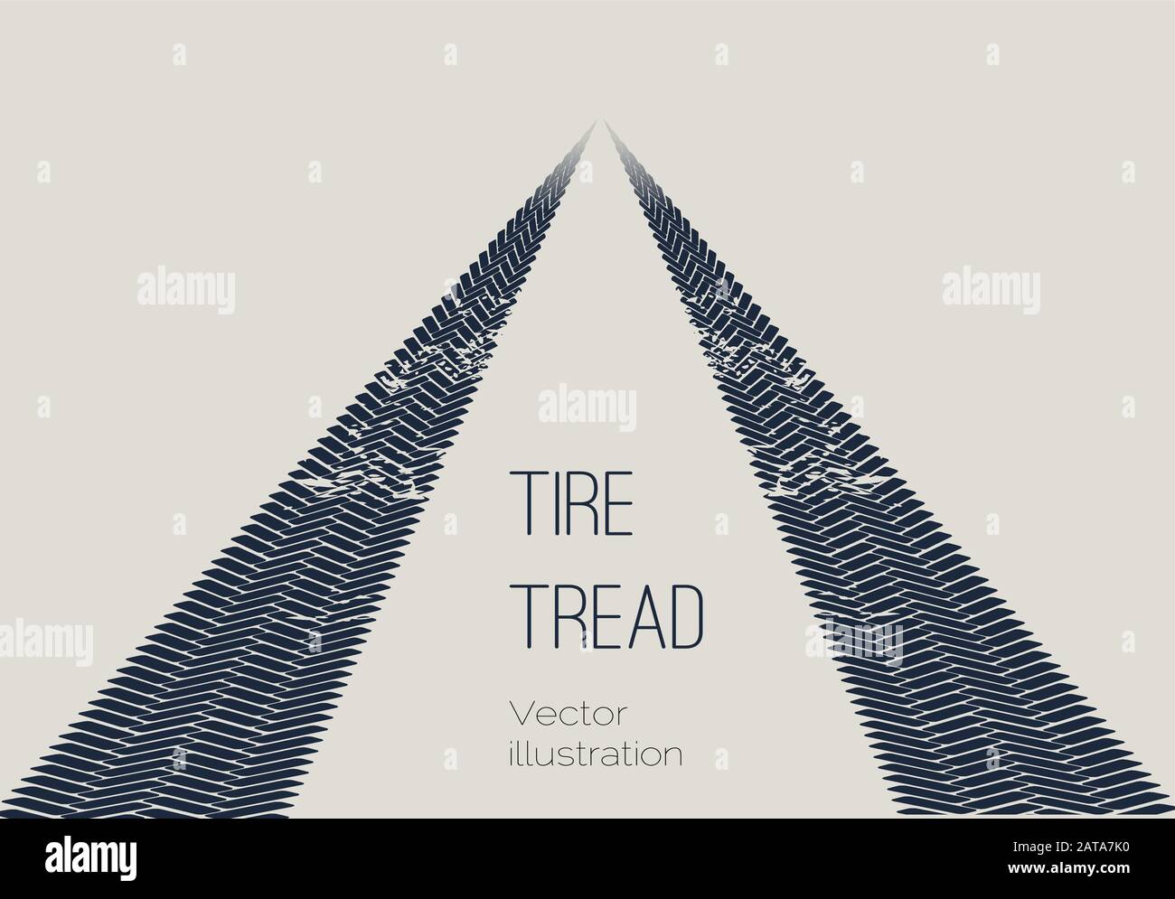 Vector Motor Tire Treads Background - Simple Transport Template for Design Project Stock Vektor