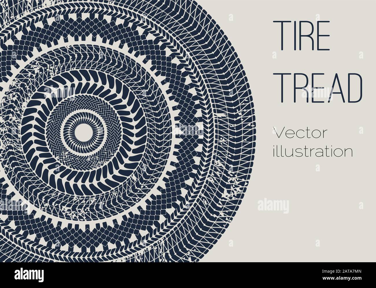 Vector Motor Tire liest Mandala Hintergrund - Einfache Transport-Schmuck-Vorlage für Designprojekt Stock Vektor