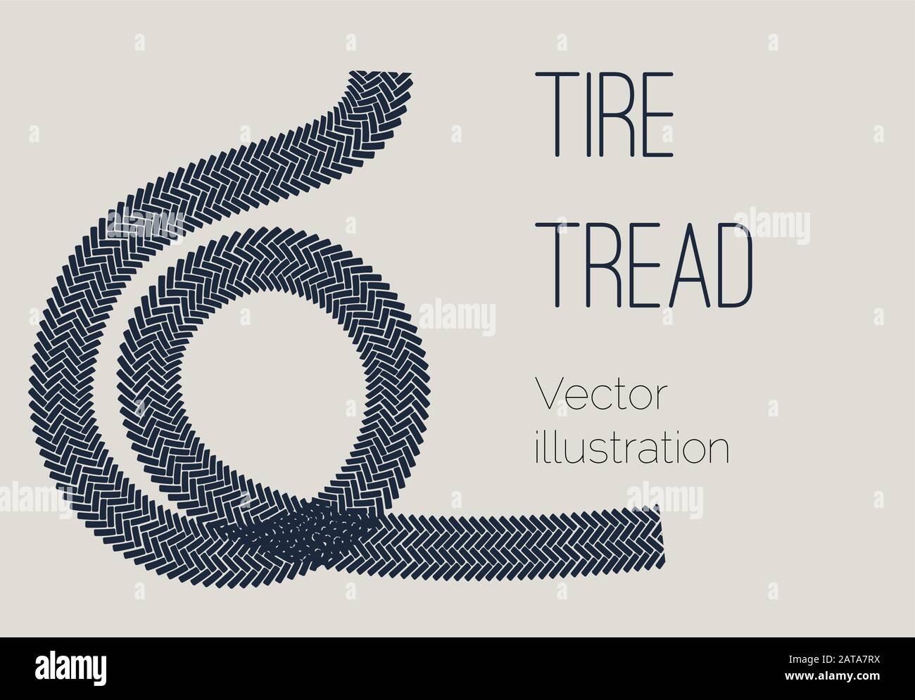 Vector Motorrad Reifen Spurenhintergrund - Einfache Transportvorlage für Designprojekt Stock Vektor