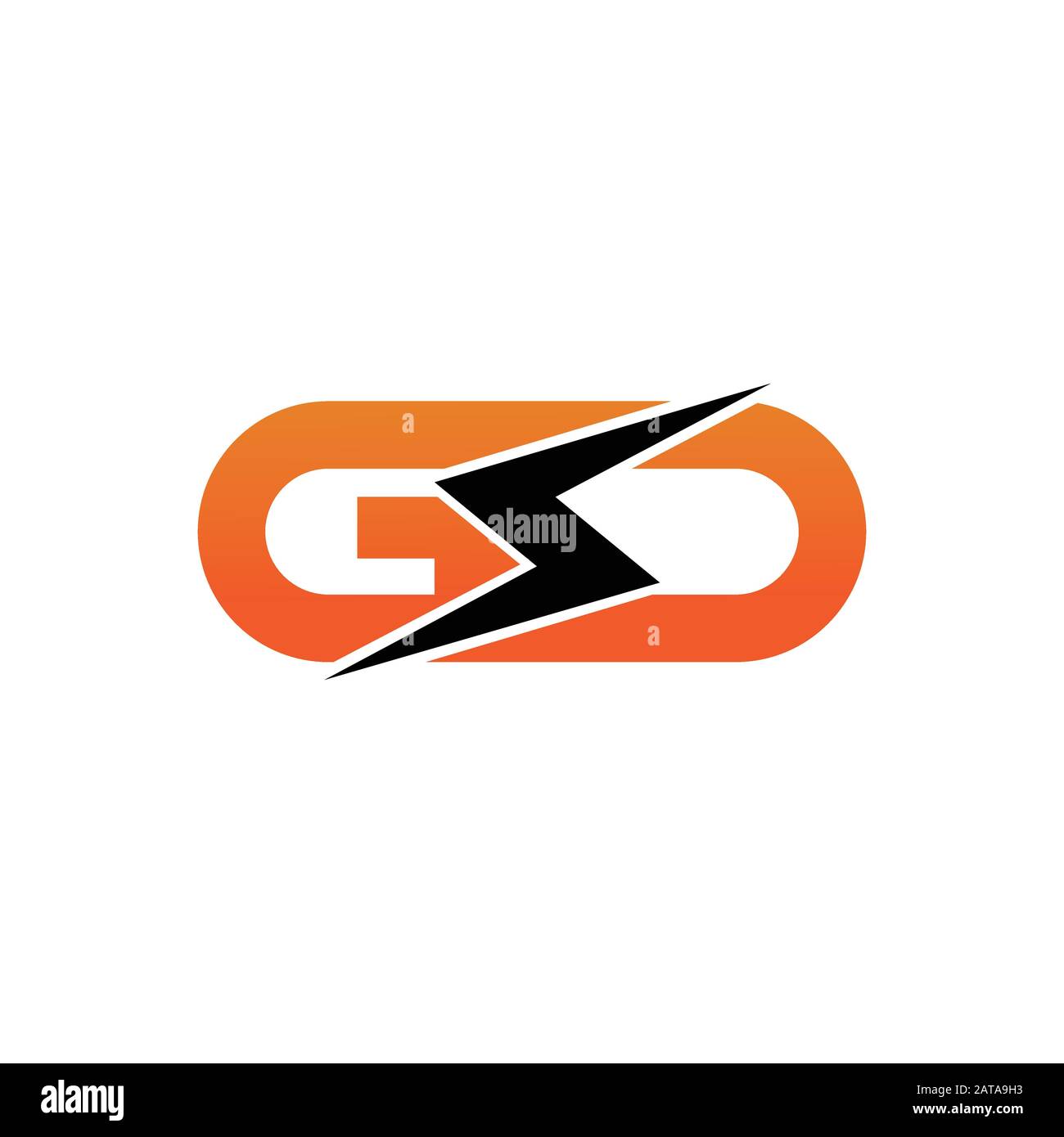 Vorlage für das Design des Anfangsbuchstabens gd oder dg-Logo-Vektors Stock Vektor