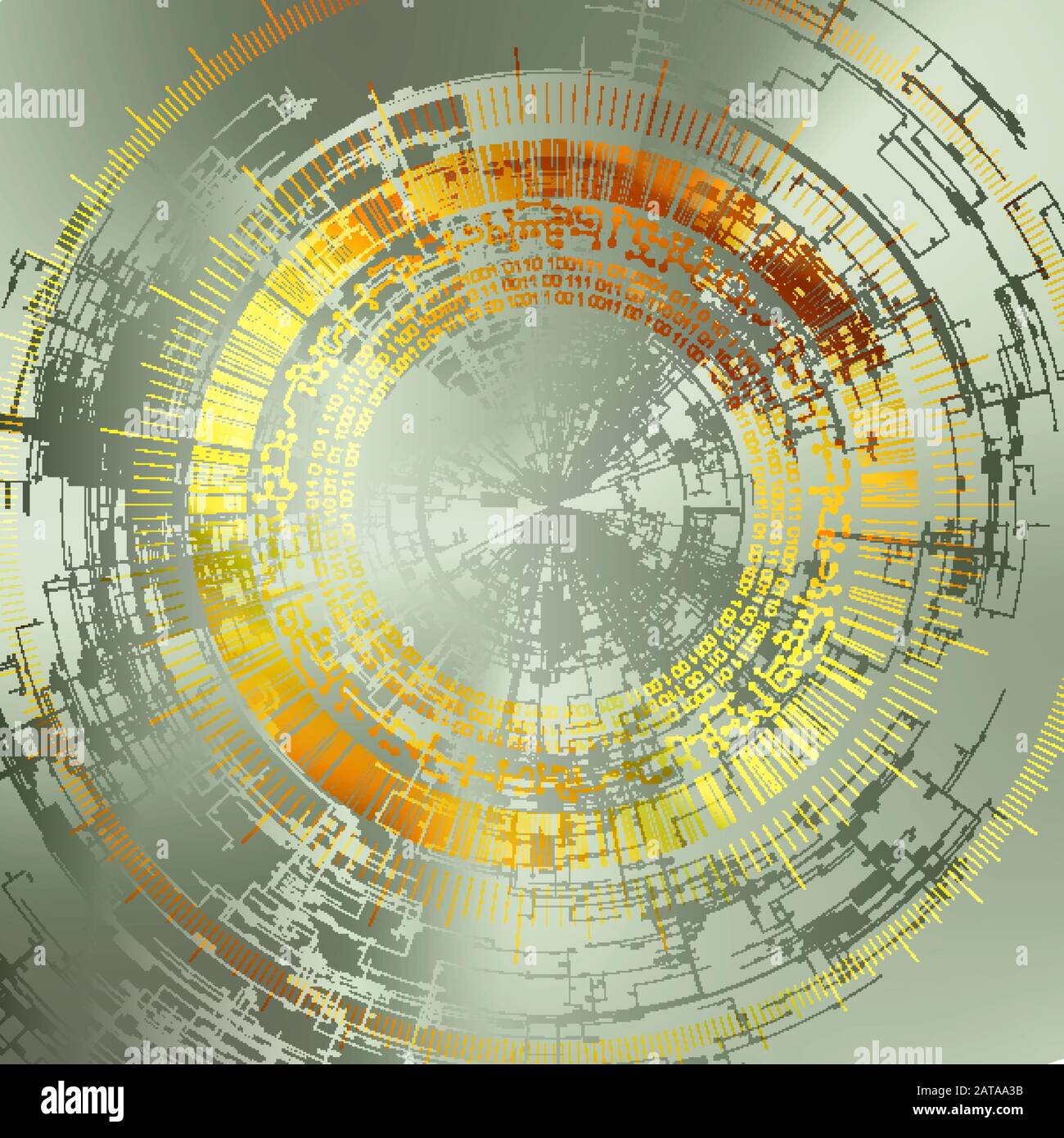 Vector HiTech Element - Technology Diagram Concept - Vector Graphic Template Stock Vektor