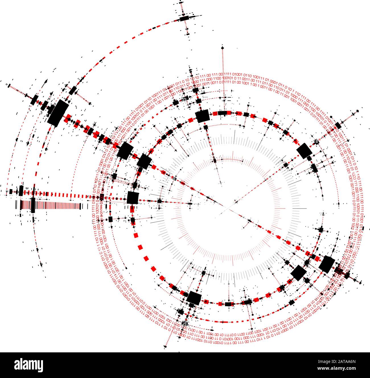 Vector HiTech Element - Technology Diagram Concept - Vector Graphic Template Stock Vektor