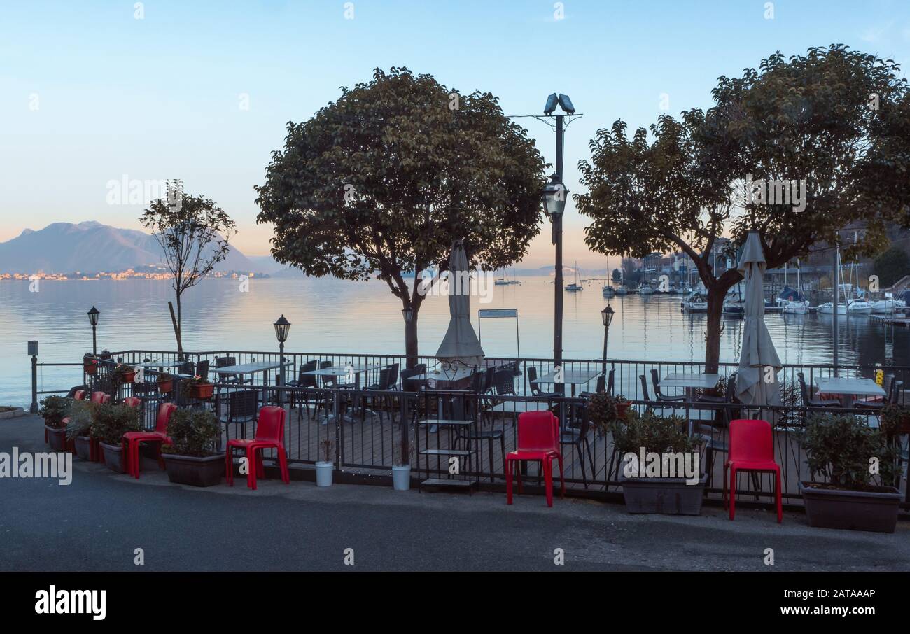 Feriolo, ein kleines Dorf, das zu den schönsten und malerischsten Orten am Lago Maggiore gehört Stockfoto