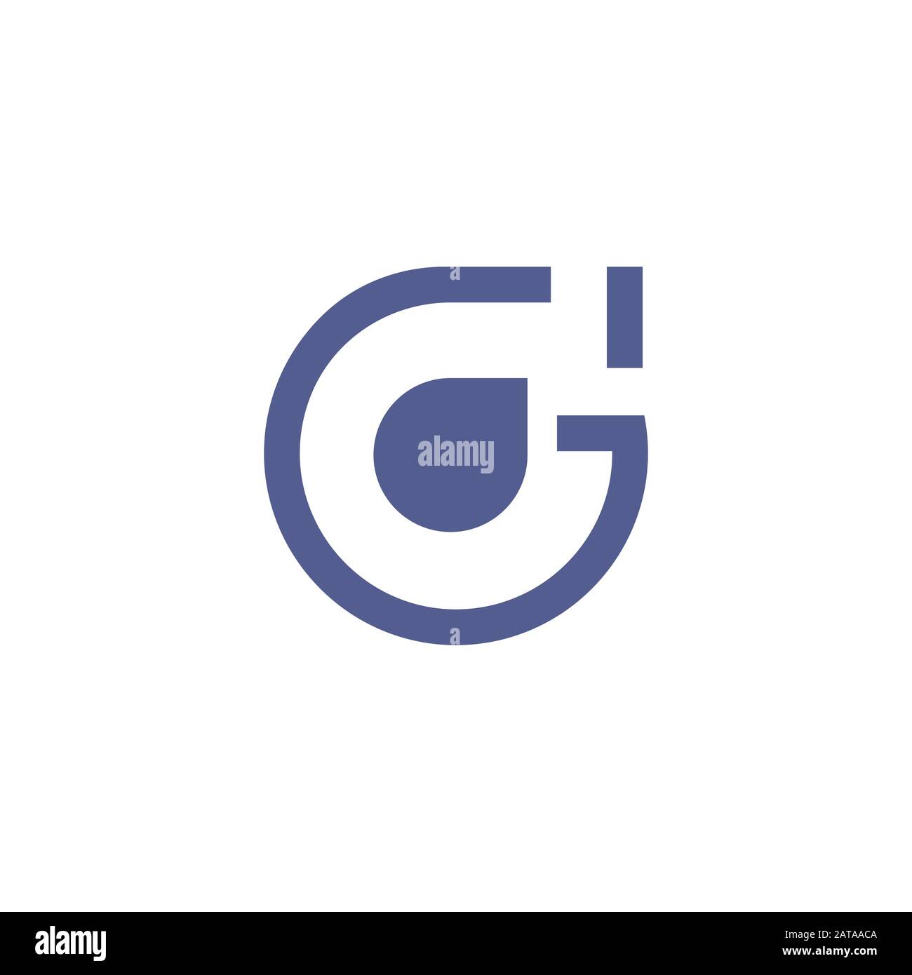 Vorlage für das Design des Anfangsbuchstabens gd oder dg-Logo-Vektors Stock Vektor