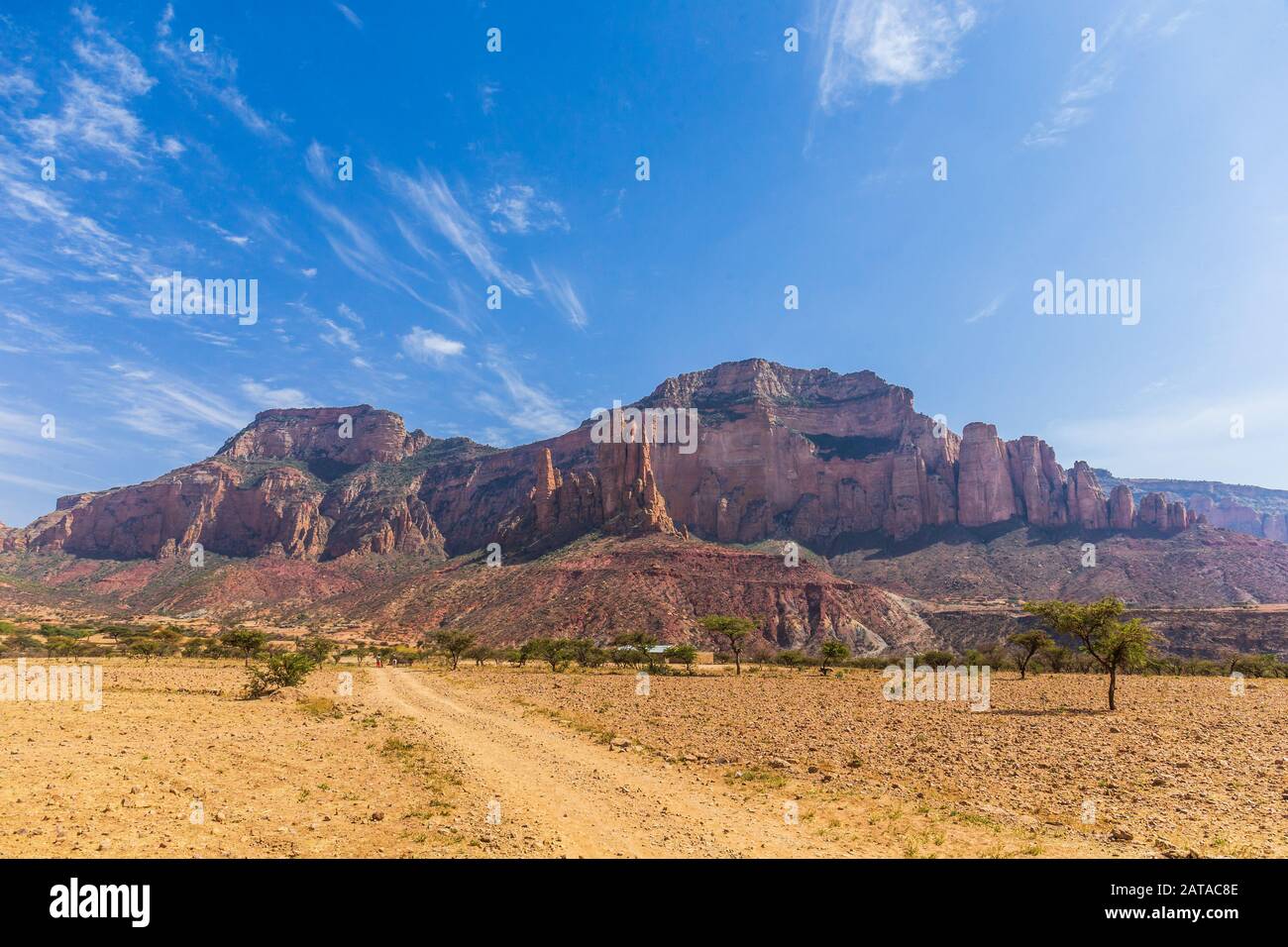 Eine fantastische Landschaft von Hawzien Stockfoto