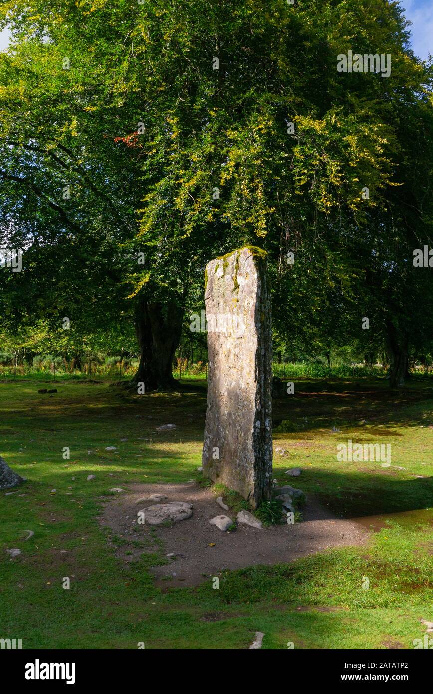 Die Clava Cairns in der Nähe von Culloden in den schottischen Highlands von Inverness-shire Scotland UK Stockfoto