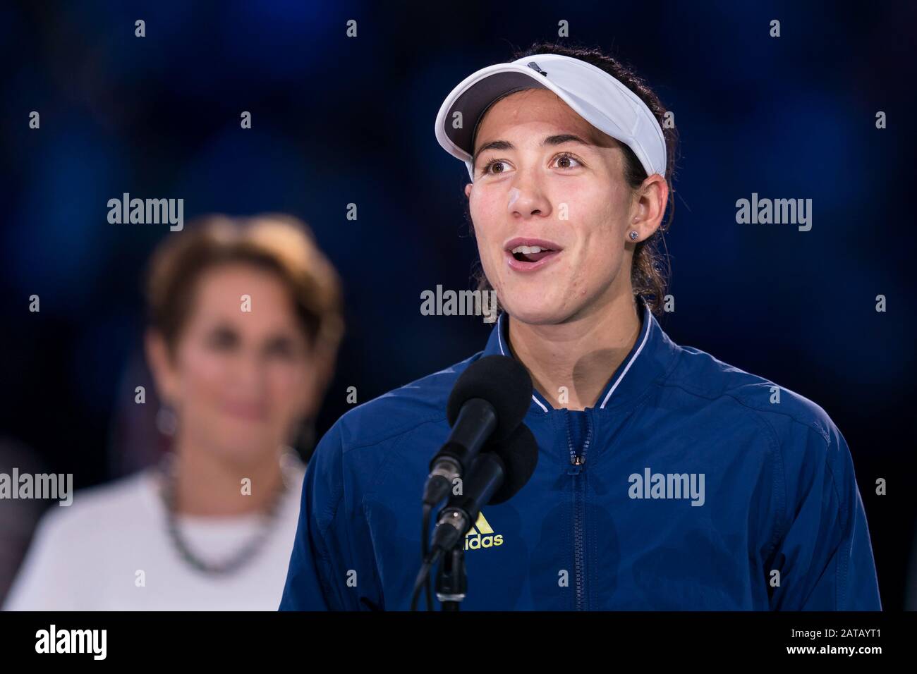 Beim Match "Australian Open Tennis Championship Day 13" 2020 im Melbourne Park Tennis Center, Melbourne, Australien. Februar 2020. ( Credit: Andy Cheung/ArcK Images/arckimages.com/UK Tennis Magazine/International Sports Fotos) Credit: Roger Parker/Alamy Live News Stockfoto