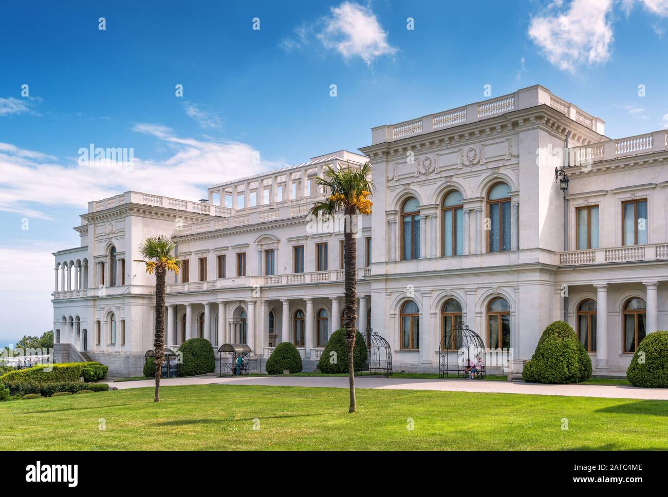 Jutta, RUSSLAND - 17. MAI 2016: Livadia Palace auf der Krim. Der Palast Livadia war ein Sommerrefugium des letzten russischen Zaren, Nikolaus II Der Jalta Conferenc Stockfoto