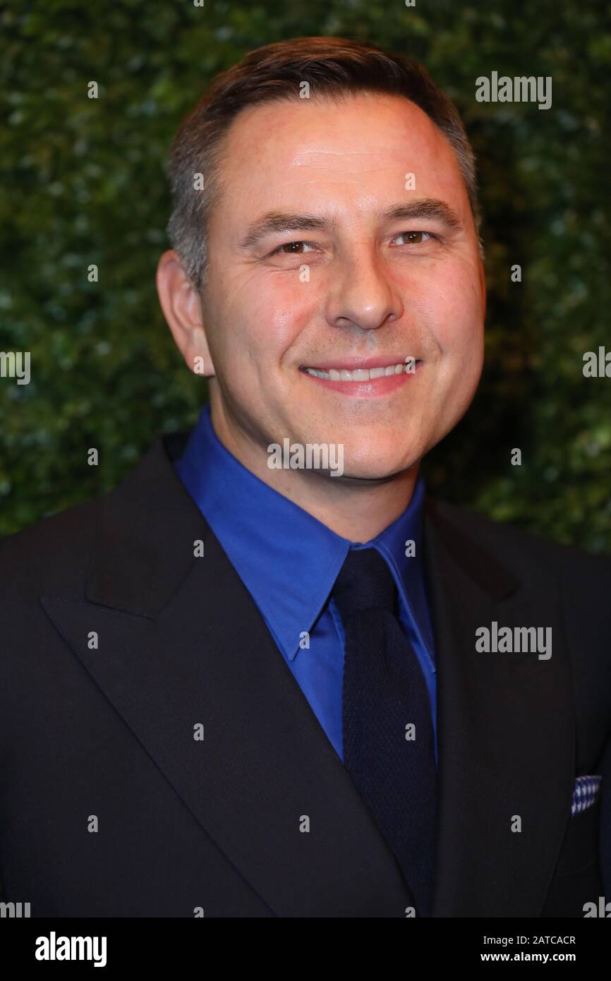 David Walliams Ankunft auf der Charles Finch and Chanel Pre-Bafta Party in der 5 Hertford Street in Mayfair, London. Stockfoto