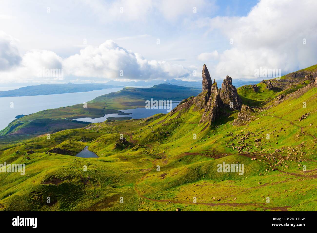 Der Old Man of Storr, Isle Of Skye, Schottland Stockfoto