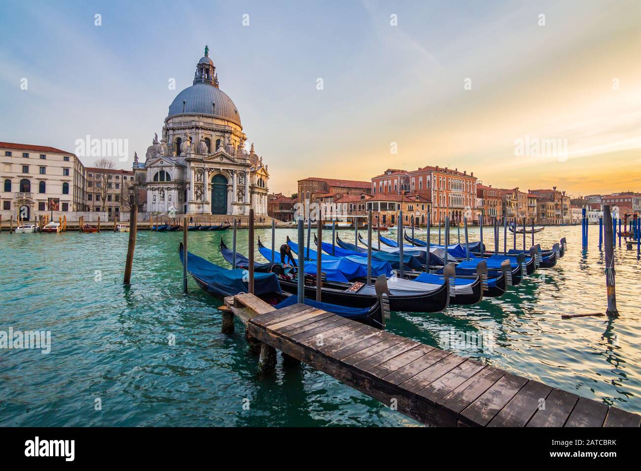 Die Gondeln von Venedig, Itlay Stockfoto