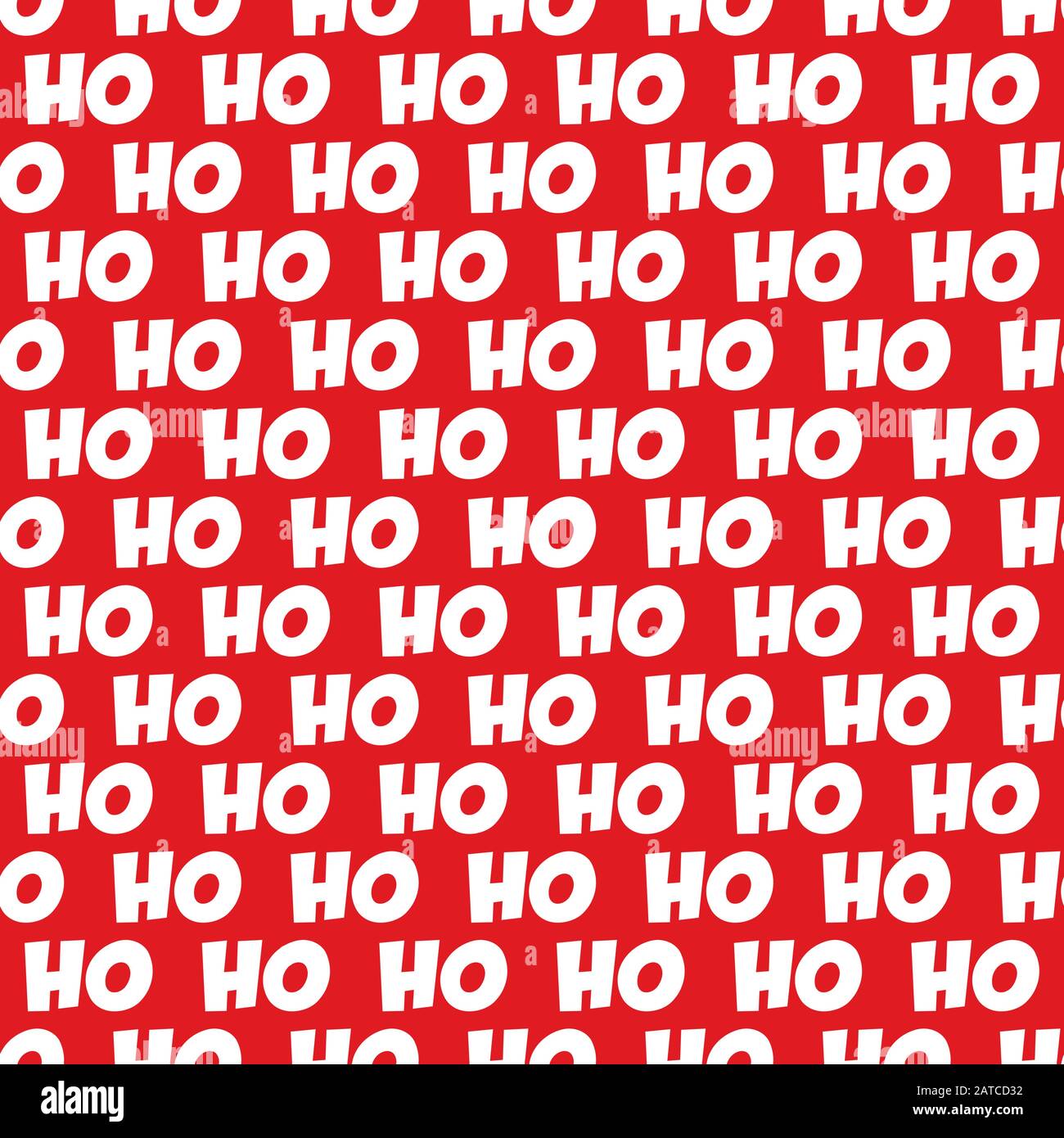 Nahtloses Ho Ho Ho Ho-Muster Für Weihnachten. Ideal für Geschenkpapier zu Weihnachten. Stock Vektor