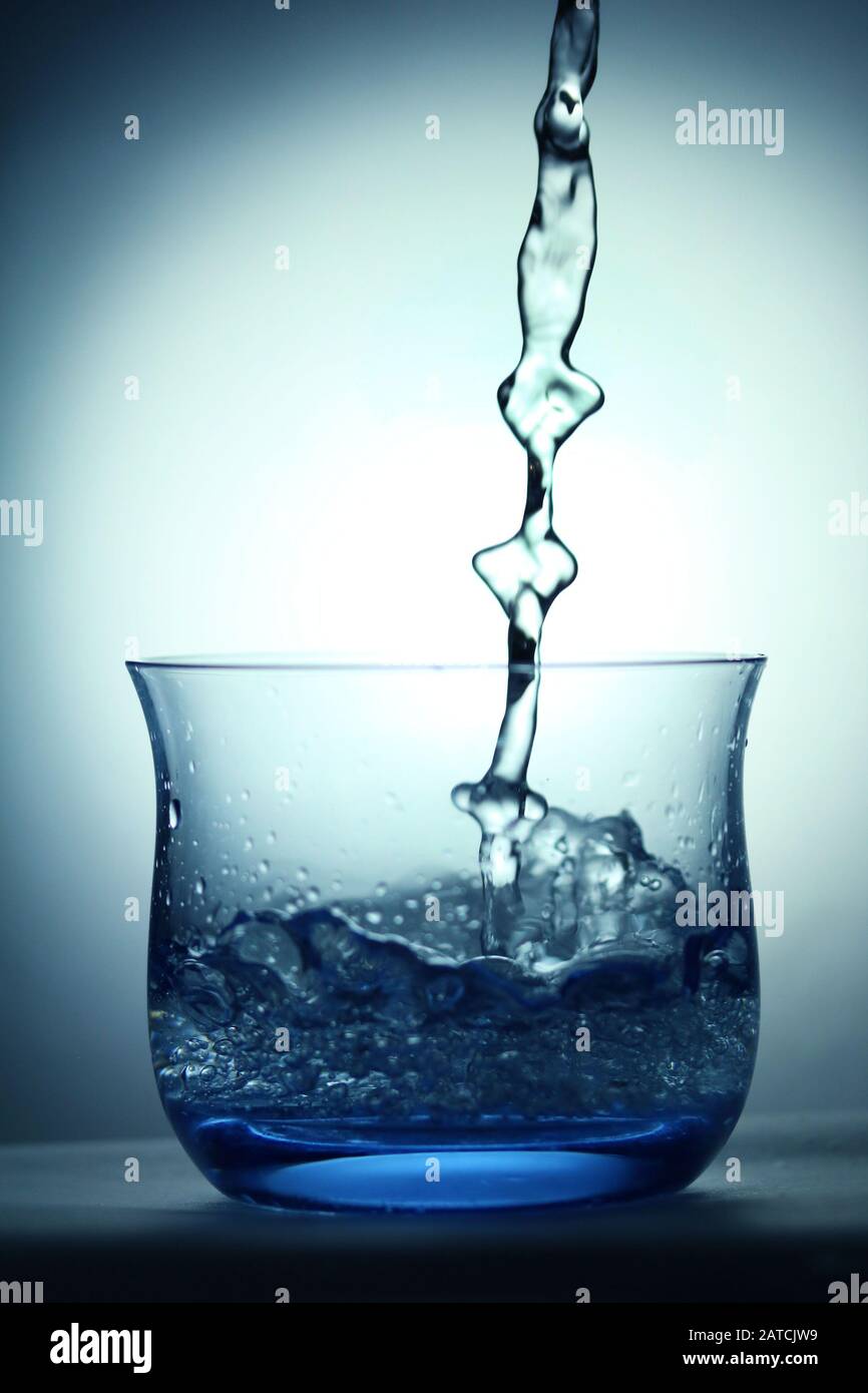Wasserspritzfotografie Stockfoto
