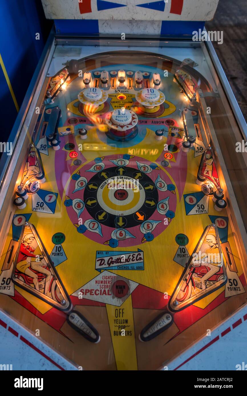 Flippermaschine Stockfoto