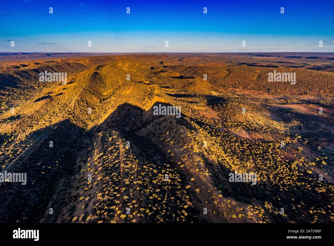 Luftaufnahme der George Gill reicht in abgelegenen Zentral Australien im Northern Territory Stockfoto