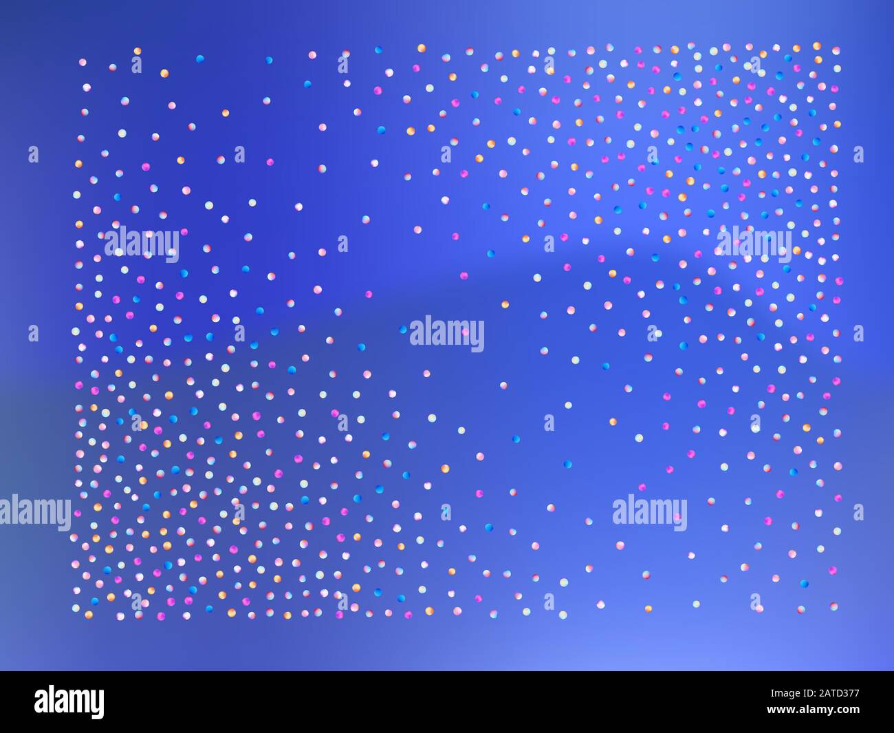 Konfetti mit hellen Hintergründen. Farbige Mesh-Kugeln abstrakt. Konfetti neue Hintergrund-Web. Stock Vektor