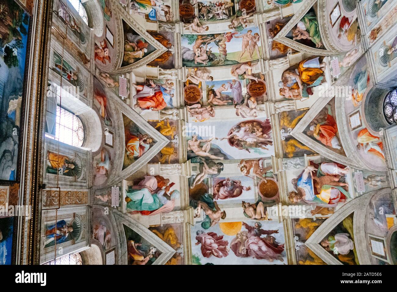 ROM, Italien - 3. Januar 2020: Die Sixtinische Kapelle von Michelangelo, Vatikan, Rom, Italien Stockfoto