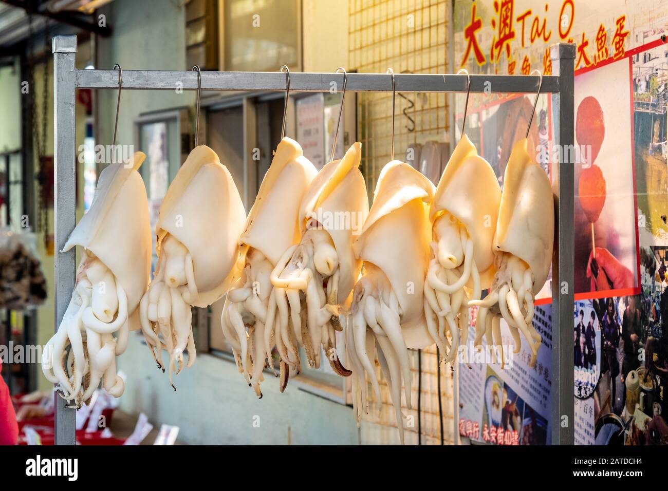 Impressionen von Straßennahrungsmitteln aus Hongkong, China Stockfoto