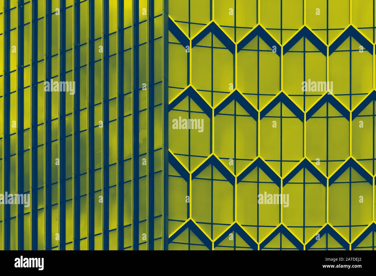 Brille grün getönt Stockfoto