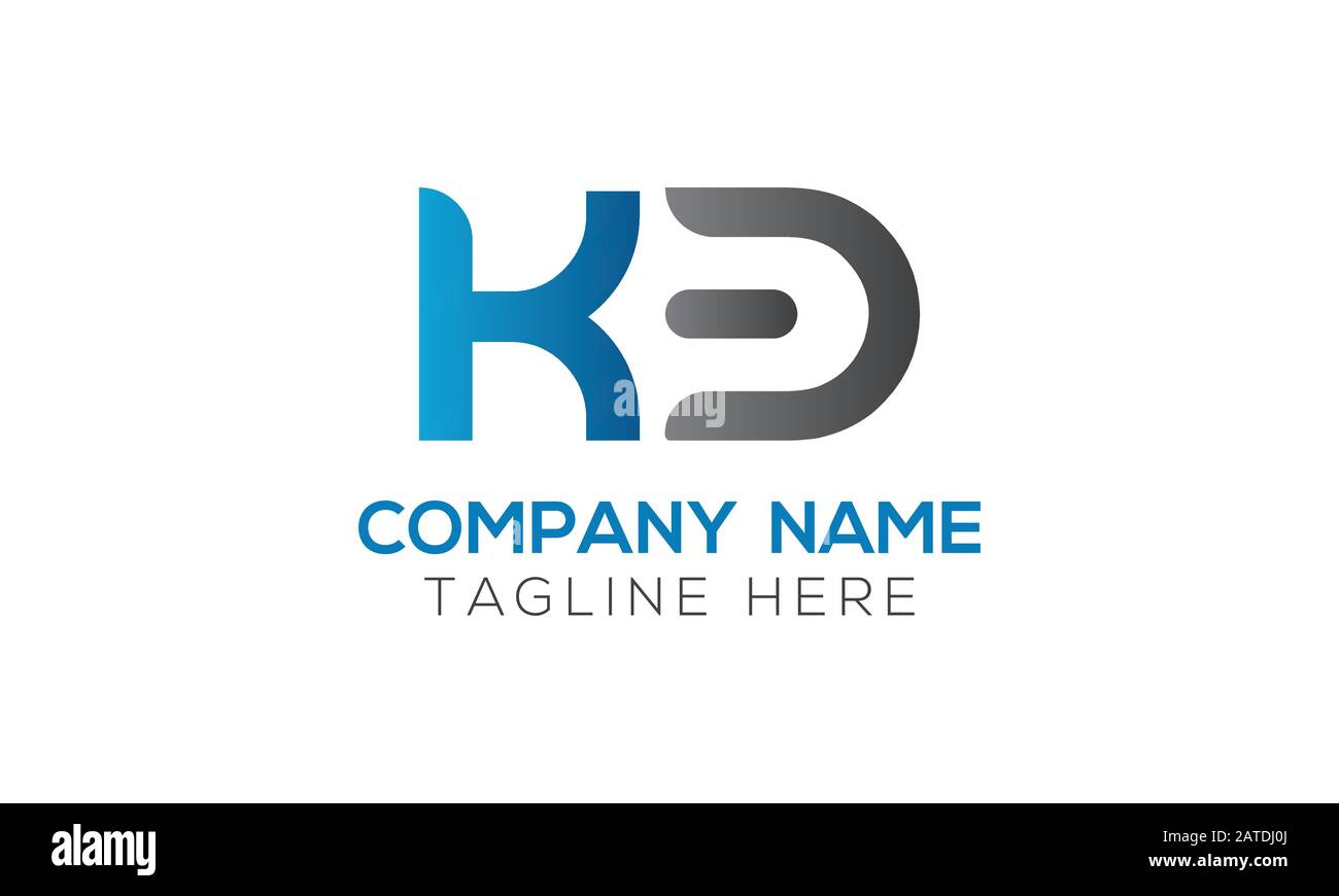 Vektorvorlage für das anfängliche Alphabet KB-Logo. Abstrakter Buchstabe KB Verknüpftes Logo Stock Vektor