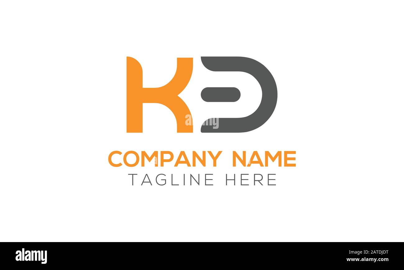 Vektorvorlage für das anfängliche Alphabet KB-Logo. Abstrakter Buchstabe KB Verknüpftes Logo Stock Vektor
