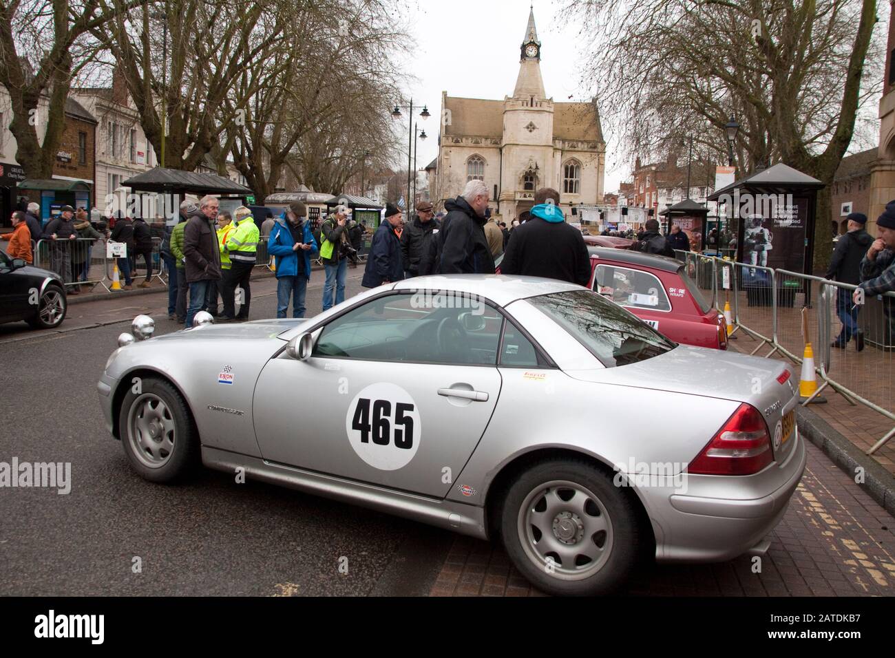 Rallye Monte Carlo Banbury 2020 Mercedes SLK Stockfoto