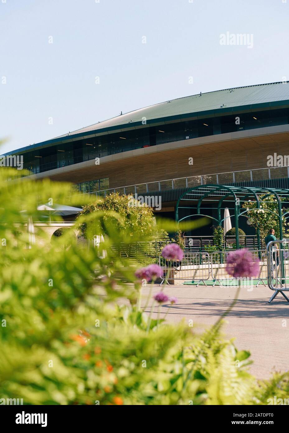 Court 1 im All England Lawn Tennis Club. Stockfoto