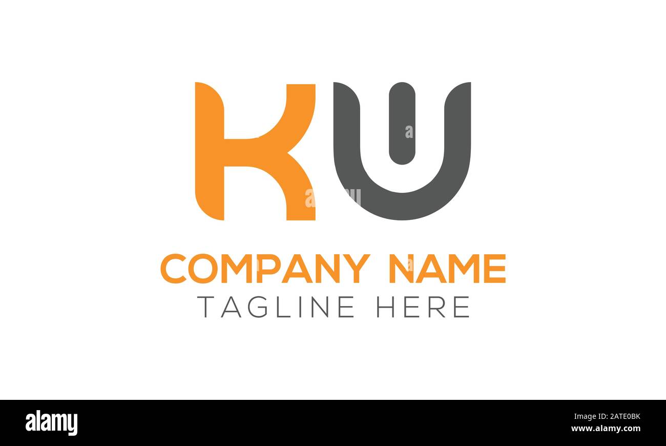 KW-Logo-Design-Vektor-Vorlage für das anfängliche Alphabet. Abstrakter Buchstabe KW Verknüpftes Logo Stock Vektor