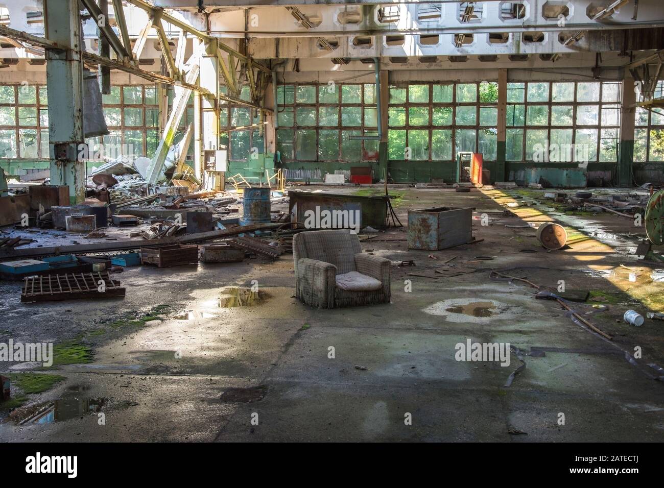 Ehemalige Jupiterfabrik in Pripyat, der Geisterstadt in der nach der