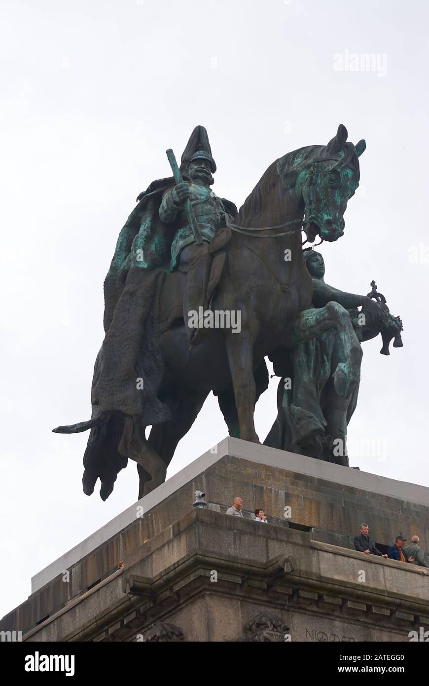 Das Denkmal von Kaiser Wilhelm I. an der 