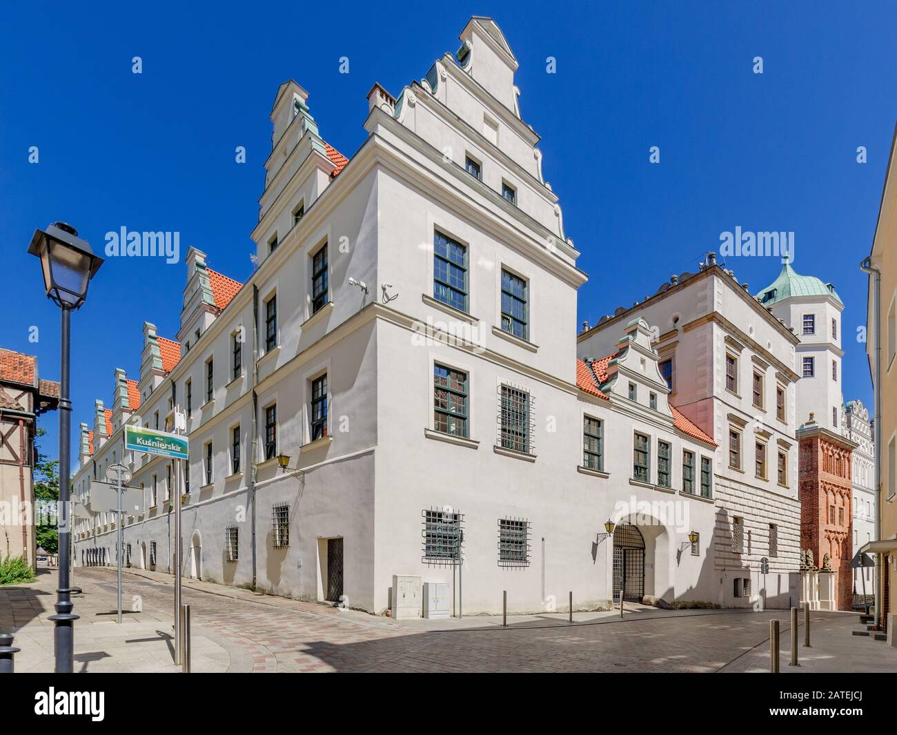 Szczecin, Provinz Westpomeran, Polen. Schloss Pommersche Herzogtümer, westliche Ecke. Stockfoto