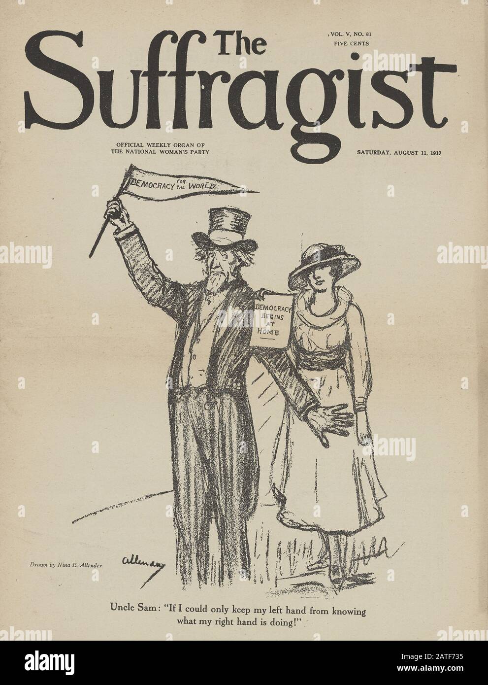The Suffragist 34 - Frauenwahlrecht in den Vereinigten Staaten von Amerika, im Jahr 1920' Stockfoto
