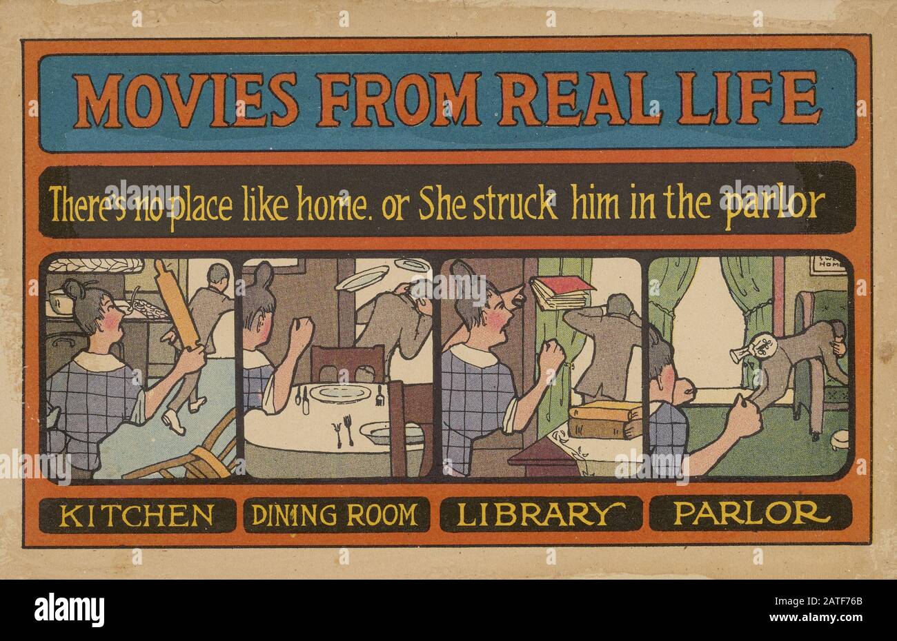 Filme aus Dem Wirklichen Leben - Frauenwahlrecht in den Vereinigten Staaten von Amerika, den Jahren um 1920' - Antiwahlpropaganda Stockfoto