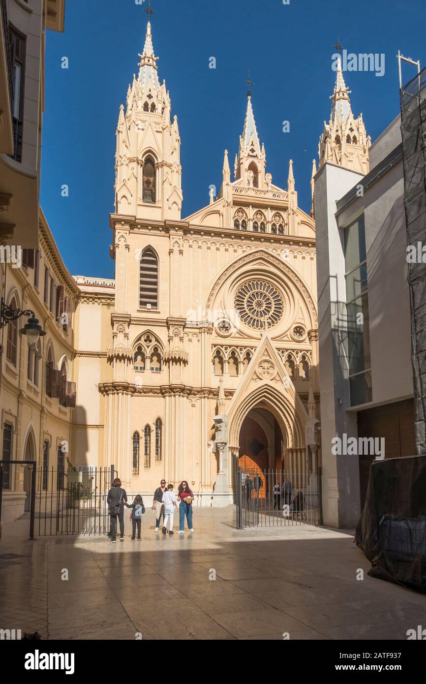 Kirche des heiligen Herzens, im Zentrum von Málaga, Andalucia, Spanien. Stockfoto