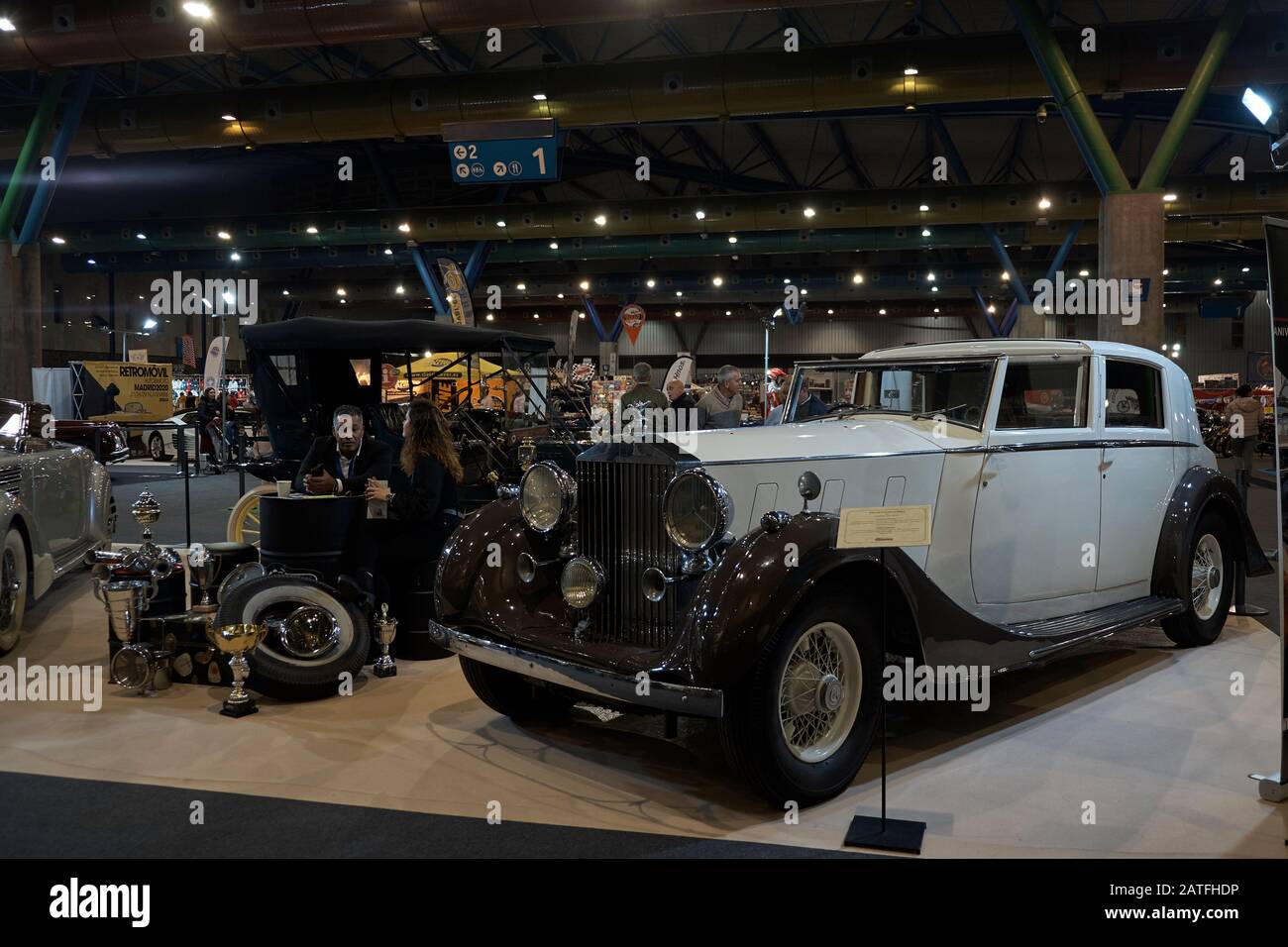 1936 Rolls Royce Phantom III Retro Málaga 2020, Andalusien, Spanien. Stockfoto