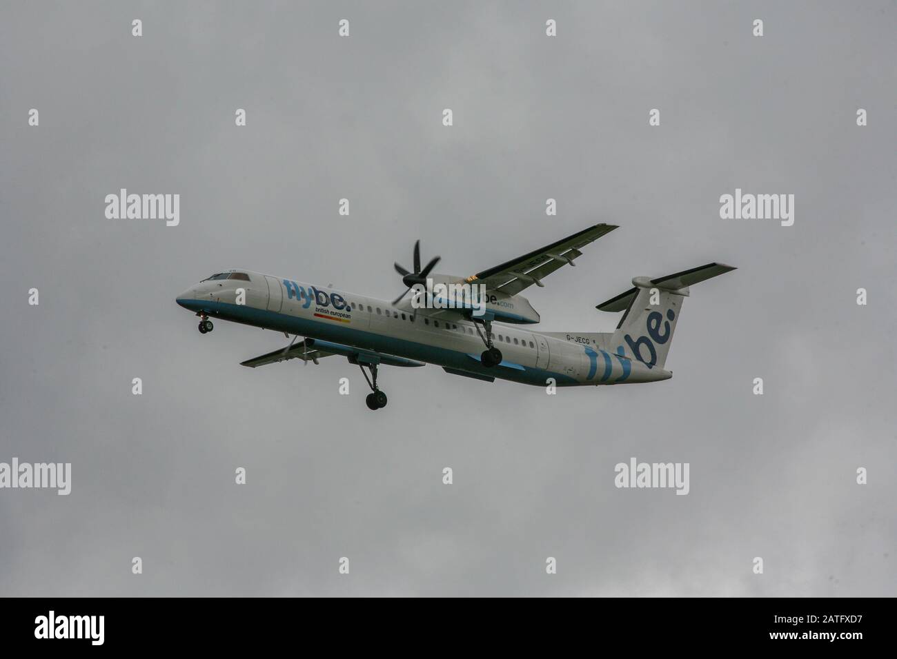 FLYBE DHC-8 G-JECH Stockfoto