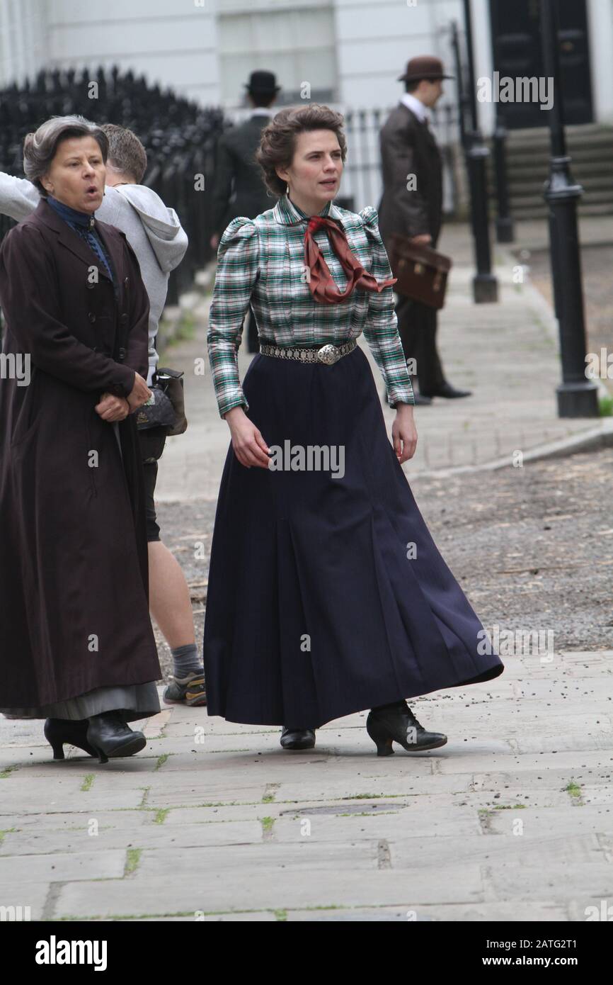 Howards End On Location with Tracey Ullman and Hayley atwell. Islington 5./2017 (Credit-Image©Jack Ludlam) Stockfoto