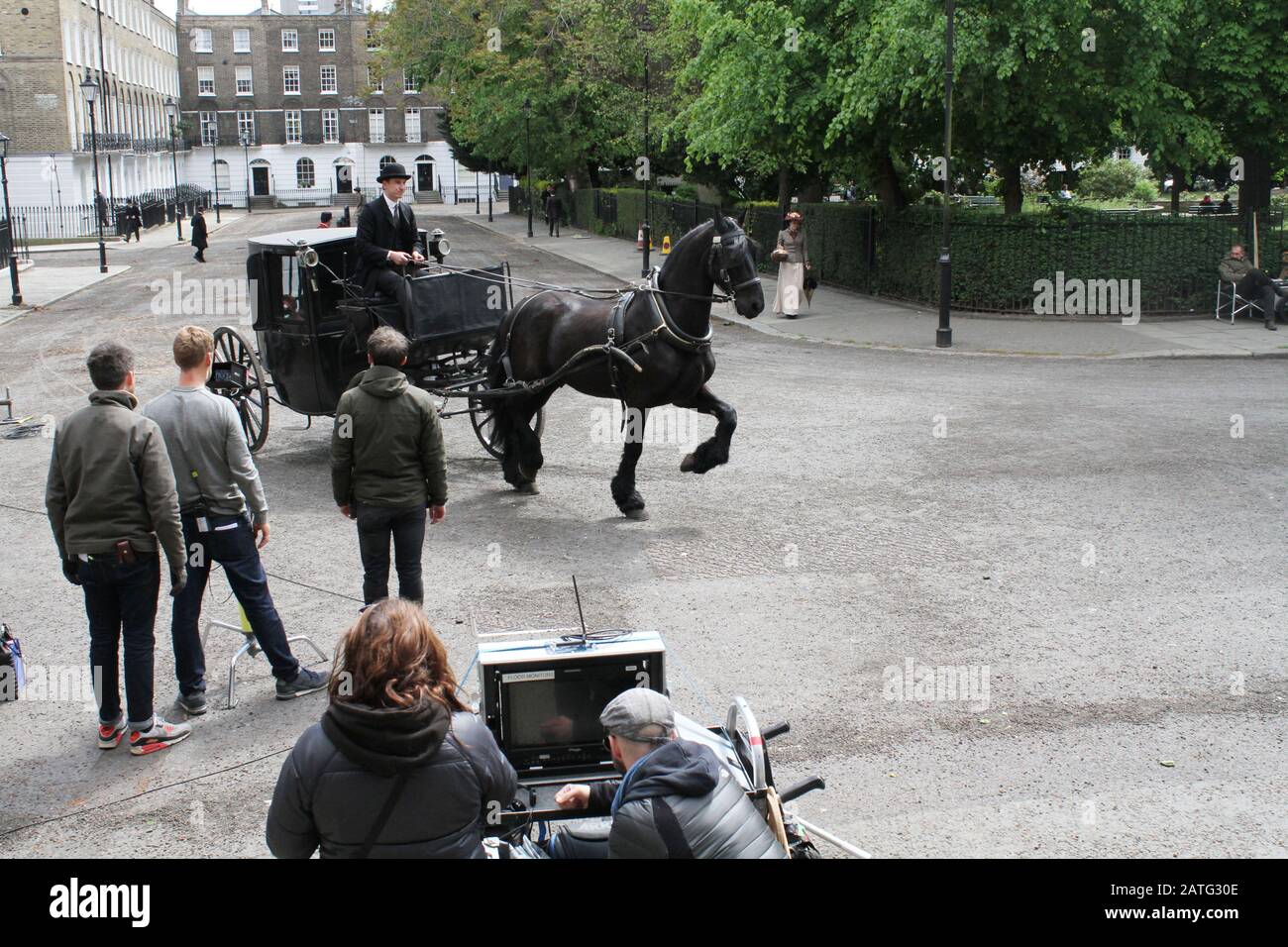 Howards End On Location with Tracey Ullman and Hayley atwell. Islington 5./2017 (Credit-Image©Jack Ludlam) Stockfoto