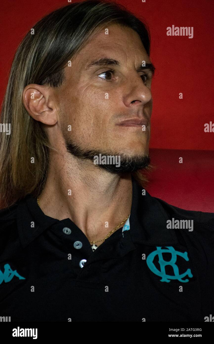Sebastian Beccece während des Super Liga Argentina Spiels zwischen Argentinos Jrs und Racing Club im Diego Armando Maradona Stadium.(Endstand: Argentinos Jrs 1-1 Racing Club) Stockfoto