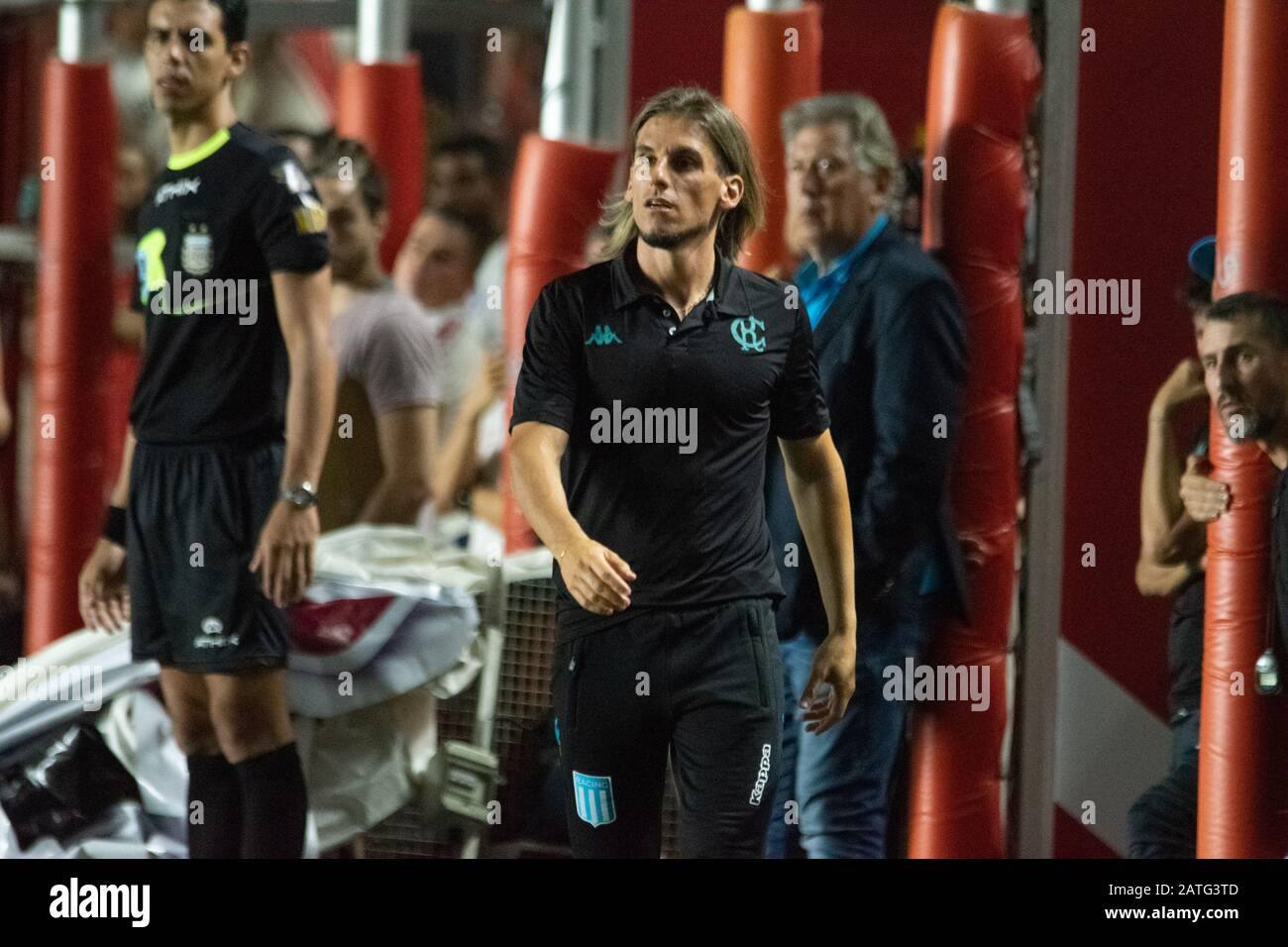 Sebastian Beccece während des Super Liga Argentina Spiels zwischen Argentinos Jrs und Racing Club im Diego Armando Maradona Stadium.(Endstand: Argentinos Jrs 1-1 Racing Club) Stockfoto