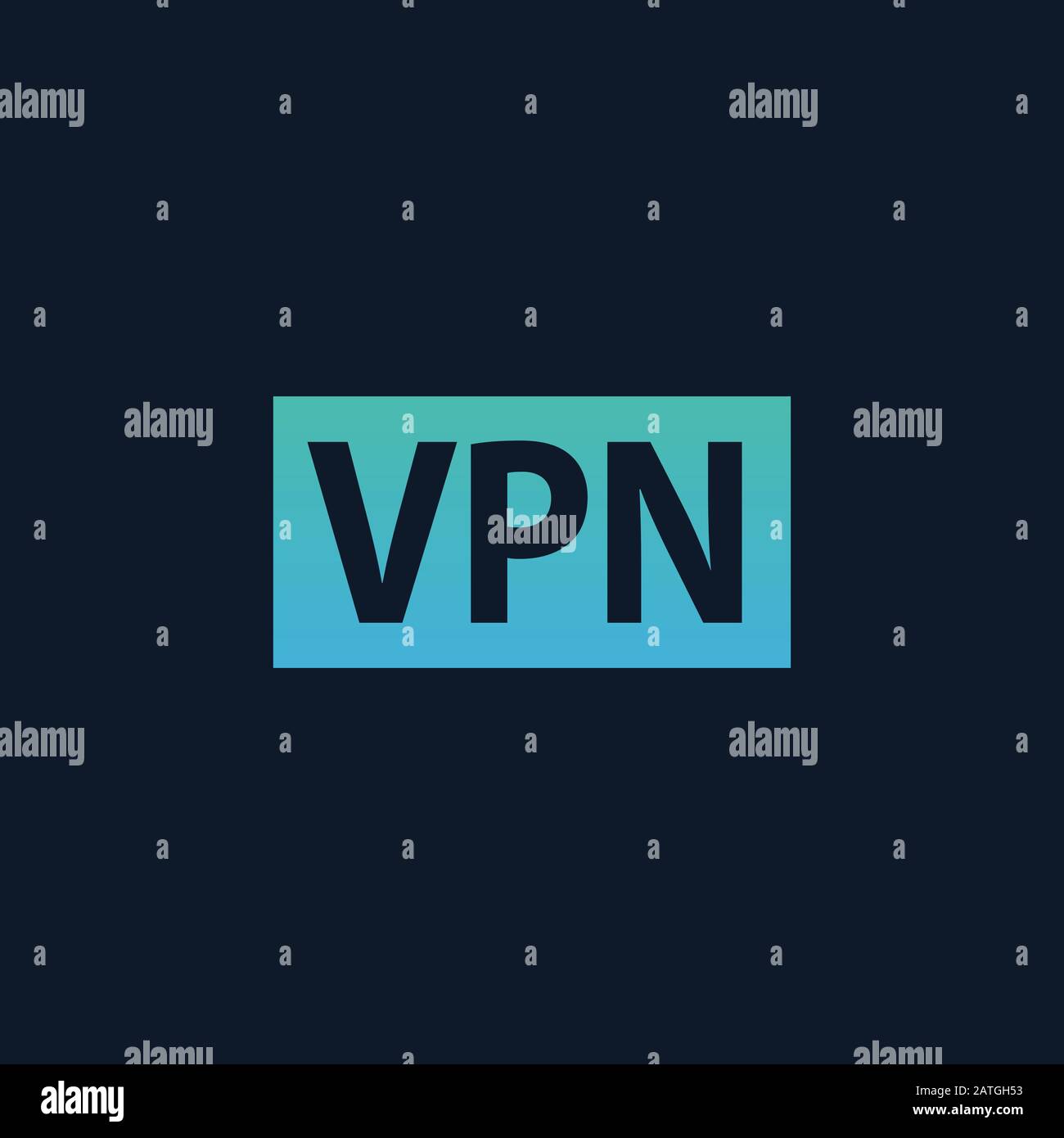 UI VPN-Symbol, Symbol für Website-Design, mobile App, ui. Darstellung des Stock-Vektors auf blauem Hintergrund isoliert. Stock Vektor