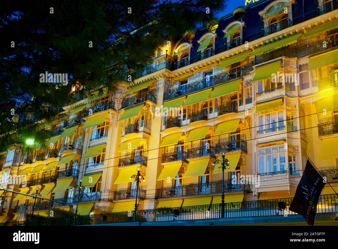 Fairmont Le Montreux Palace, Montreux, Kanton Waadt, Schweiz. Stockfoto