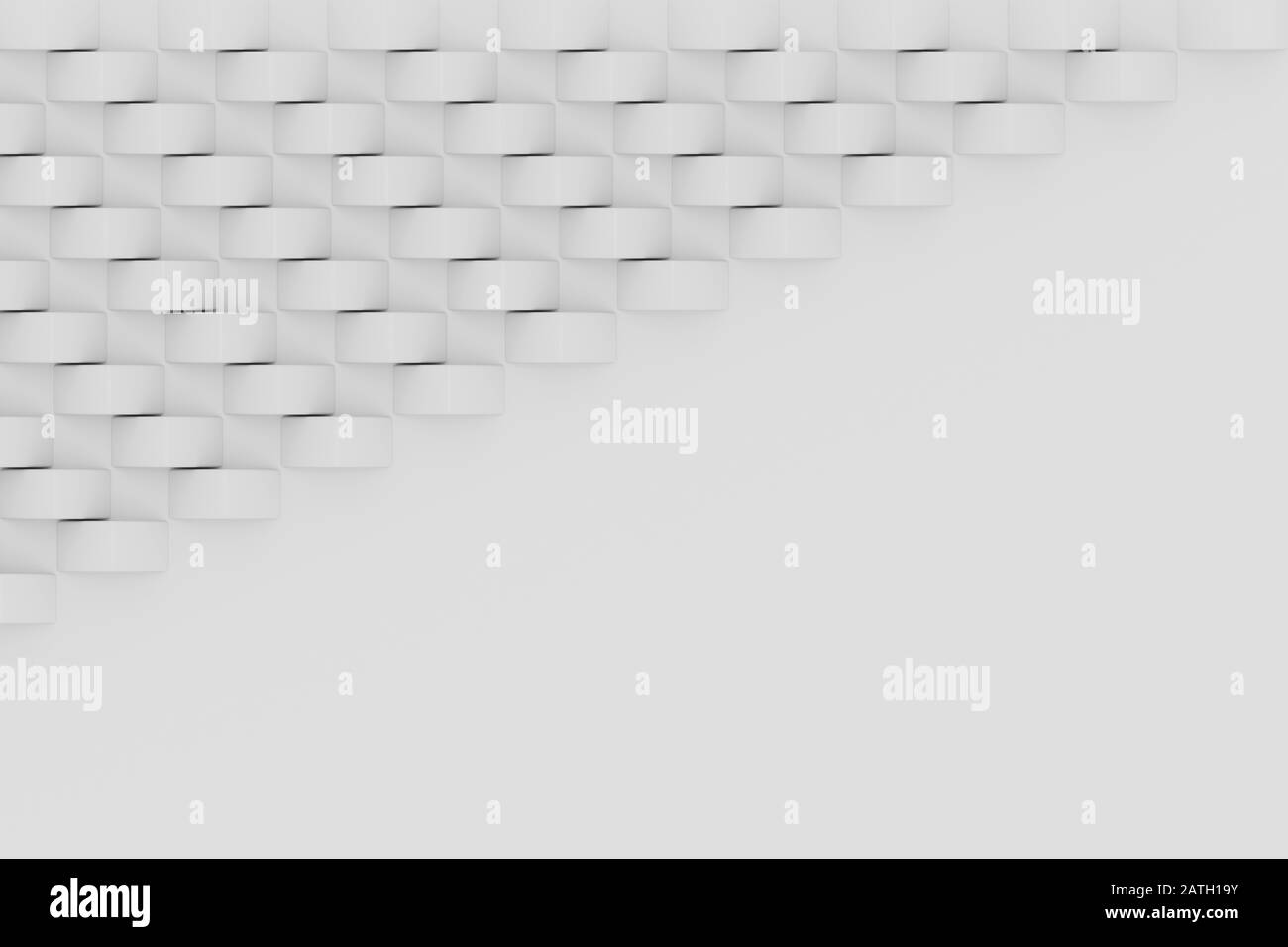 Weiße abstrakte Textur. Hintergrund der 3D-Papierkunststil kann in der Titelgestaltung, Buchgestaltung, Poster, cd-Cover, Flyer, Website-Hintergründe oder Werbung verwendet werden. 3D-Rendering Stockfoto