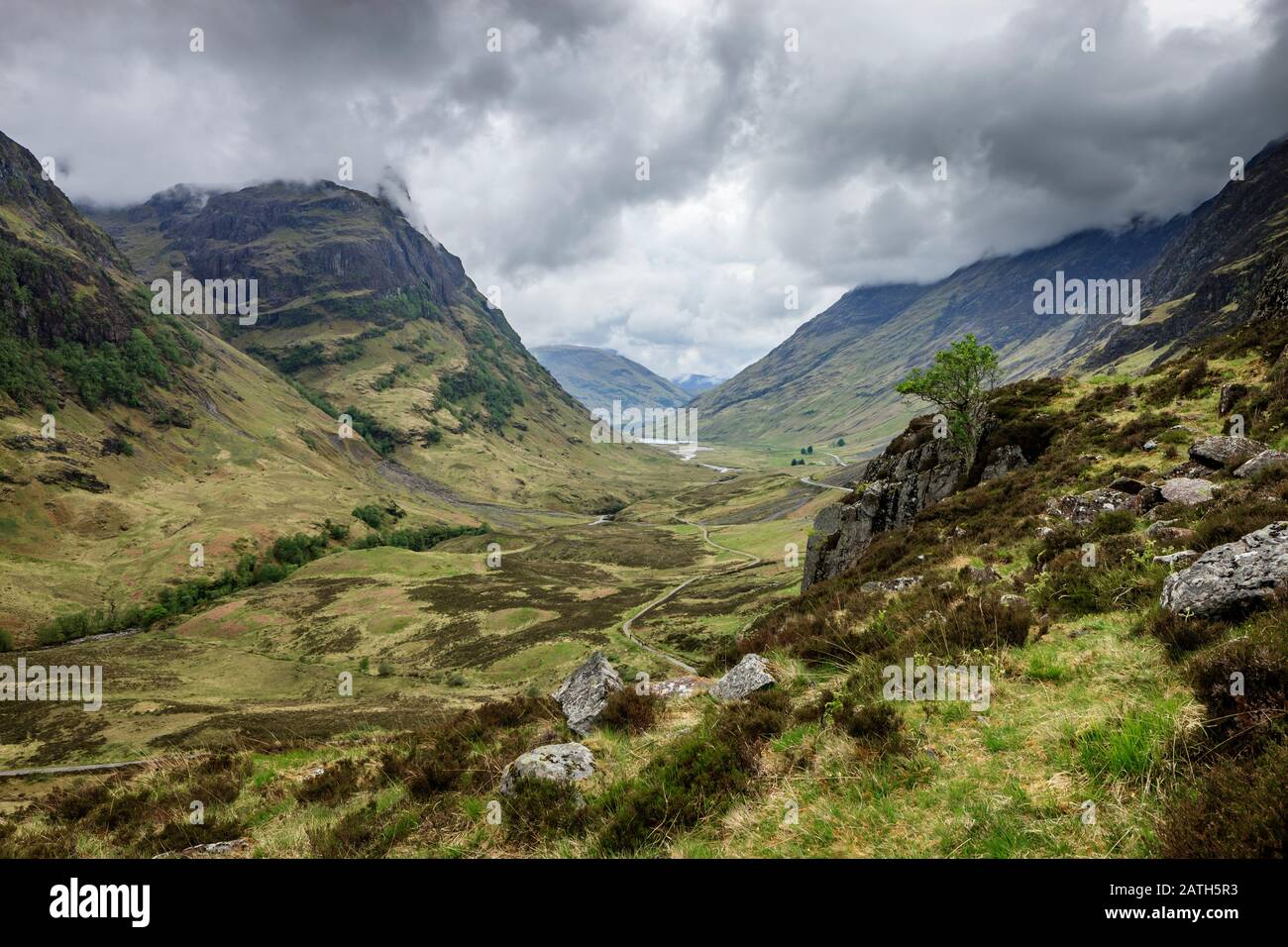 Glencoe Lochaber Highland Schottland Stockfoto