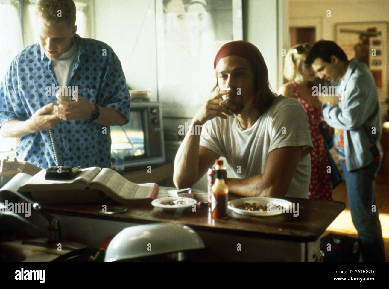 TRUE Romance Year: 1993 USA Director: Tony Scott Michael Rapaport, Brad Pitt, Patricia Arquette, Christian Slater Stockfoto